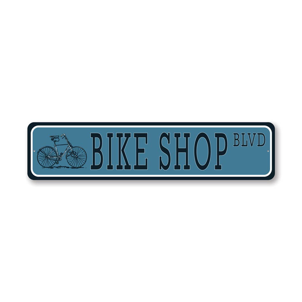 Lizton Sign Shop, Inc - Vente Pancarte - Panneau de rue Bike Shop Boulevard0