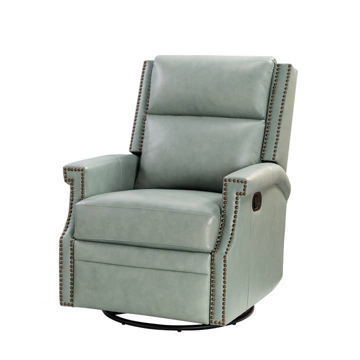 Karat Home - Wholesale Chair - Louise Genuine Leather Swivel Rocker Recliner7