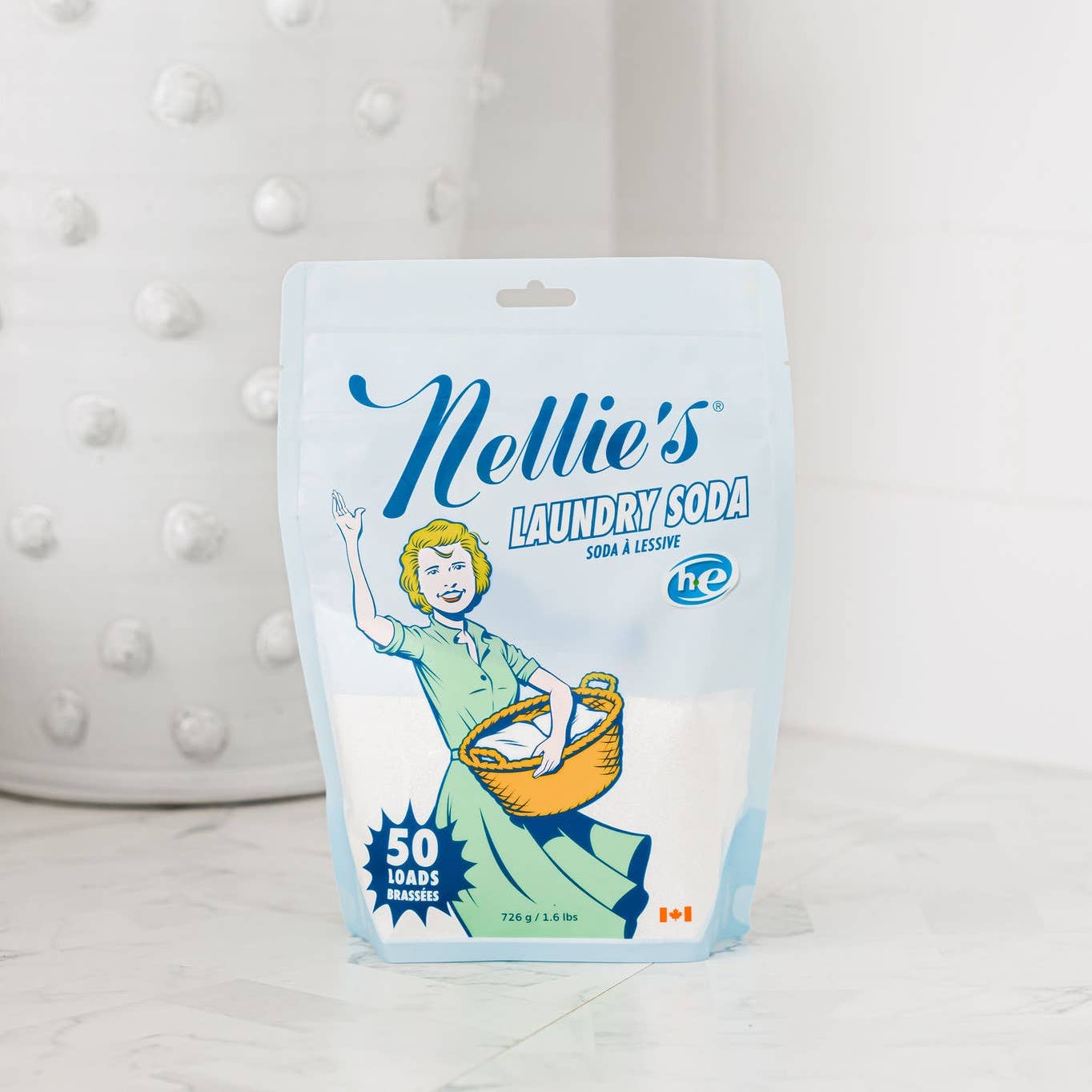 Nellie's Clean - Wholesale Laundry Detergent Powder/Pods - Nellie's Laundry Soda – Powder Detergent - 50 Load Pouch