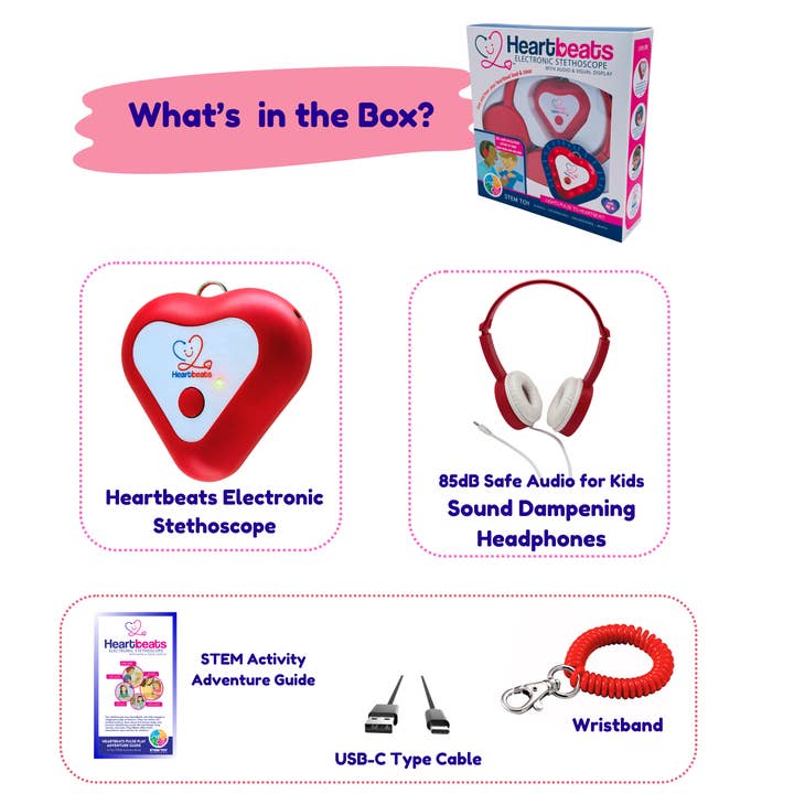 GKC Ventures LLC - Wholesale Electronic Toy - Kids & Baby - Heartbeats Electronic Stethoscope Toy For Kids ages 4+-STEM4
