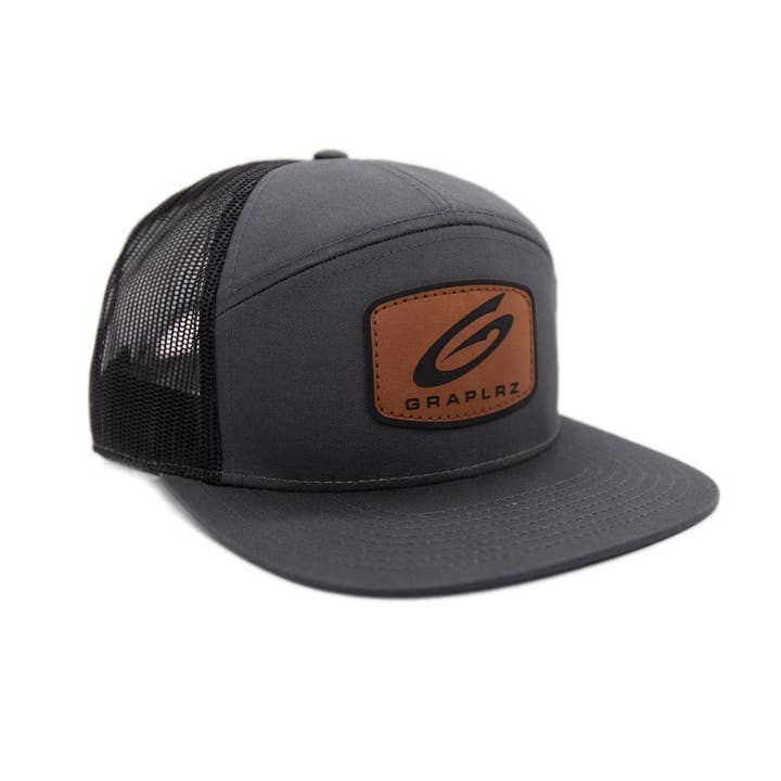 Leather Badge Flat Bill for wholesale by GRAPLRZ