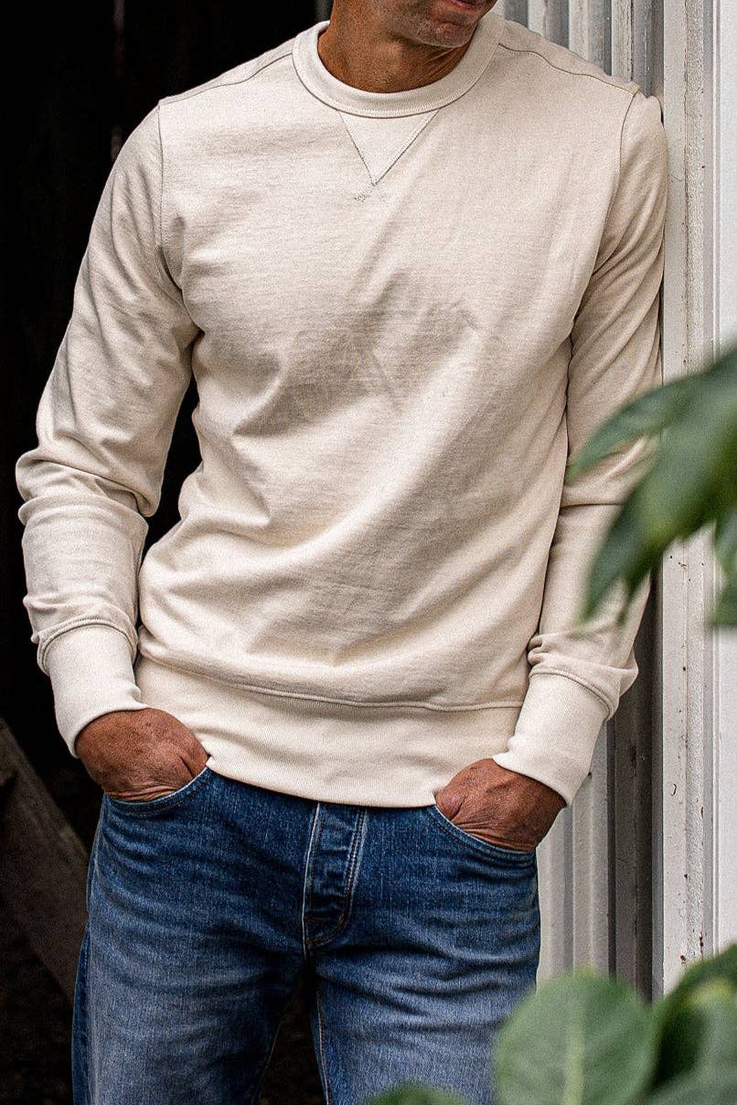 Natural Stinson Pullover | 12oz Rugby Jersey 100% cotton for wholesale on Faire2