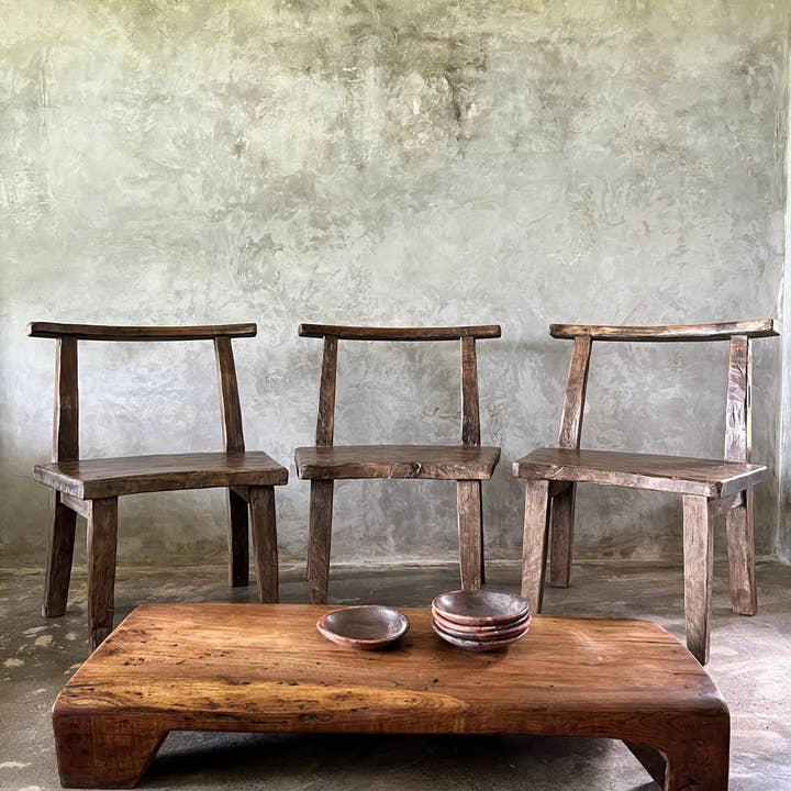 Office Objets – wholesale Chair – Large chair or armchair in antique teak H84 L6088