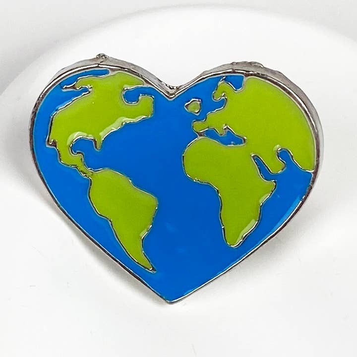 Earth Brooch, Environmental Protection Series Pin for wholesale by SoapElenGlen