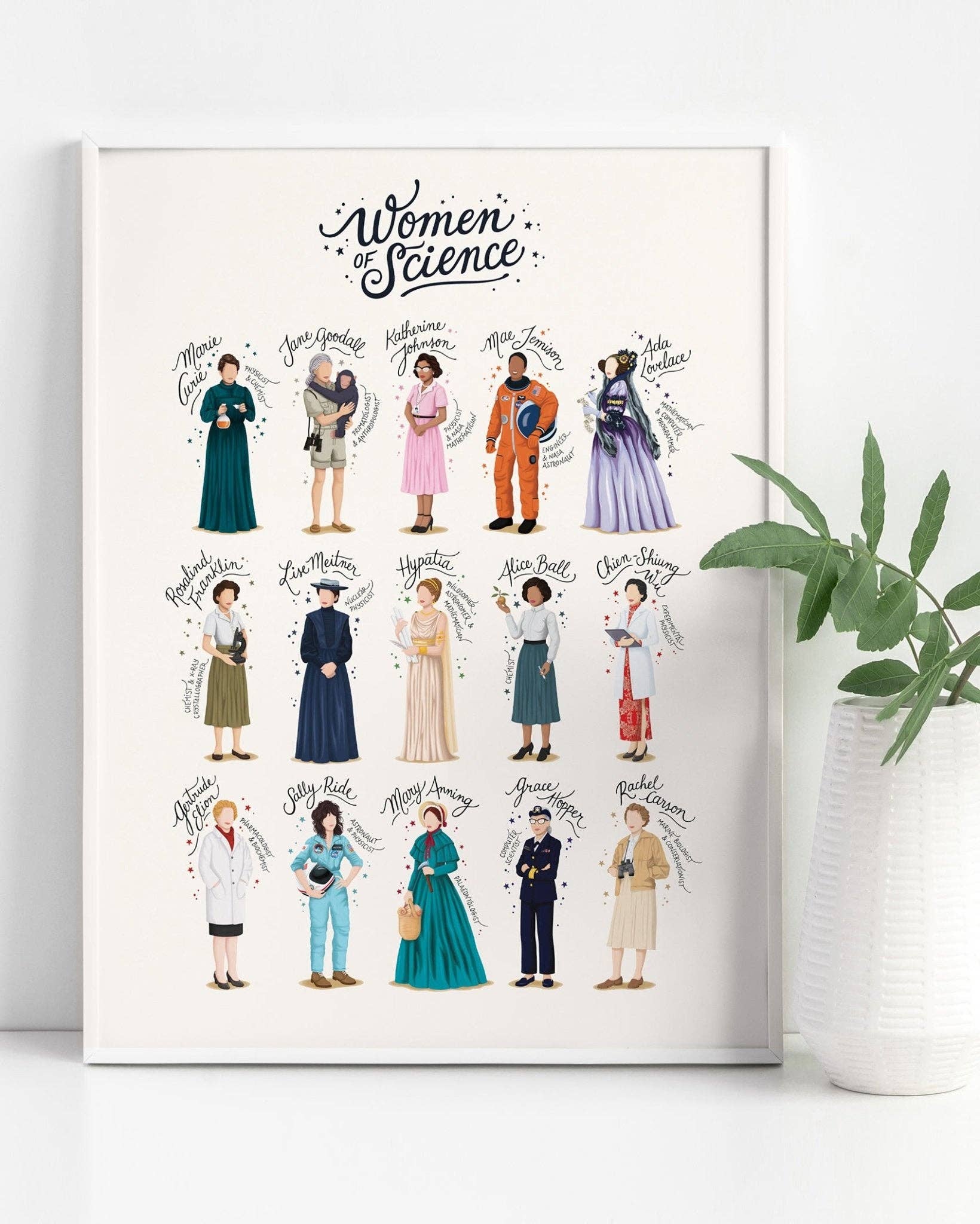 Draw Me a Song - Wholesale Art Print - Women of Science Art Print