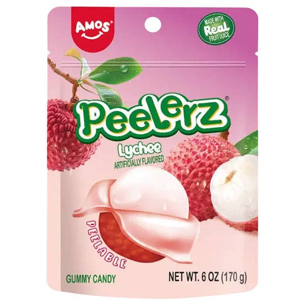Showcase - Wholesale Gummy - Amos 4D Peelerz Peelable Fruit Gummy Candy (6oz) Multiple Flavors