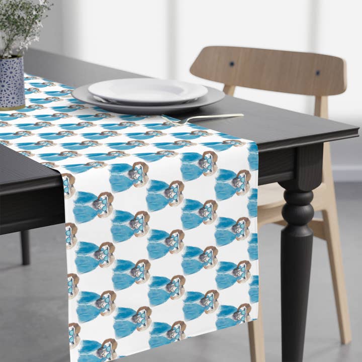 Ram Wearing Carolina Blue Sunglasses Paper Table Runner for wholesale by Hey Y'all Party
