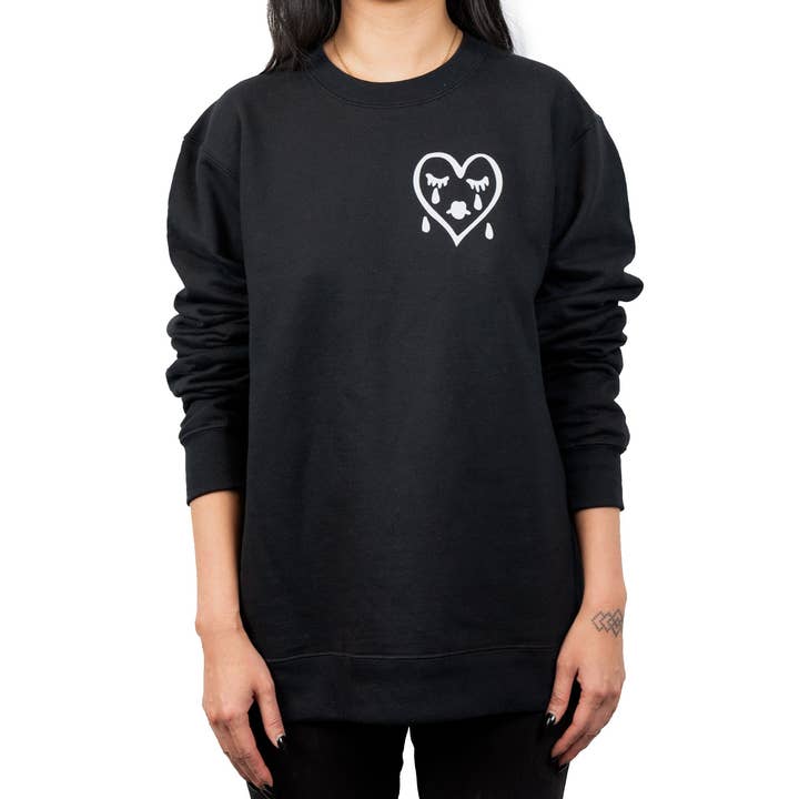 Sad Sad Club - Wholesale Graphic Sweatshirt - Women's - Sad Girls Sweatshirt | Black