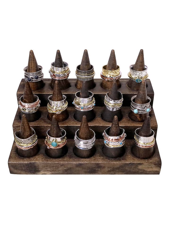 $15.00 Pc x 15 Pcs Spinner Ring Assortment - Sizes 6,7,8 for wholesale by Zoey Simmons