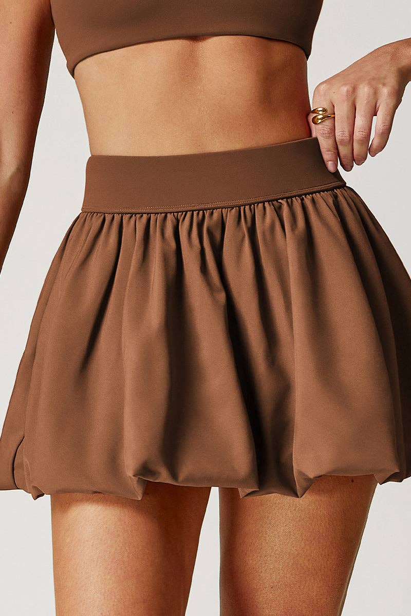 Mccolin - Wholesale Skirt - Women's - Playful Bubble Hem Mini Skirt3