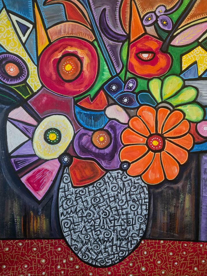 Wall Deco Full Blown flowers for wholesale by Investworks Art Gallery