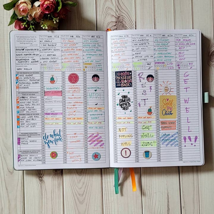 Studentenplaner für ADHS Productivity Life, Grün für den Großhandel von #BehindTheSuccessPlanner