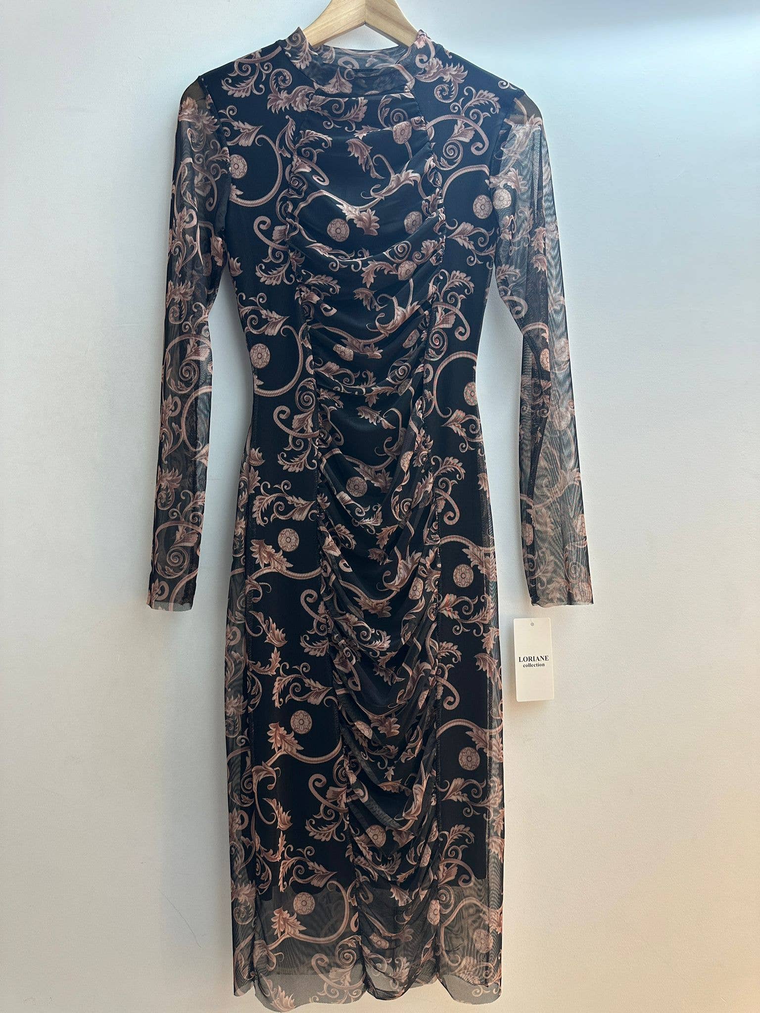 LORIANE - Wholesale Dress - Women's - 6818 One Size Bodycon Print Maxi Dress 15