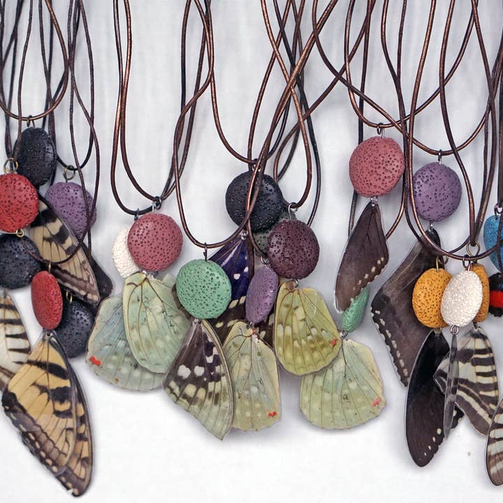 Charme de carro borboleta asa por atacado de The Pretty Pickle