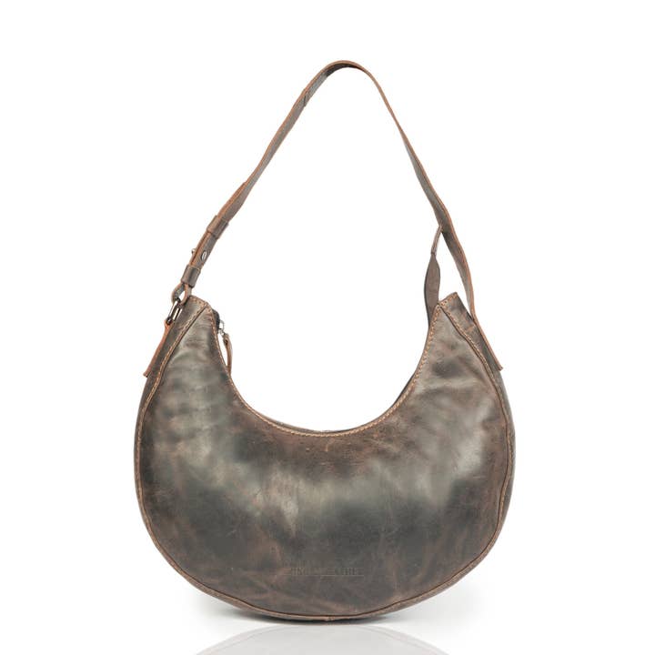 Selene Hobo Leather Shoulder Bag — Classic Structured Handbag for Everyday Use for wholesale by Minori Leather