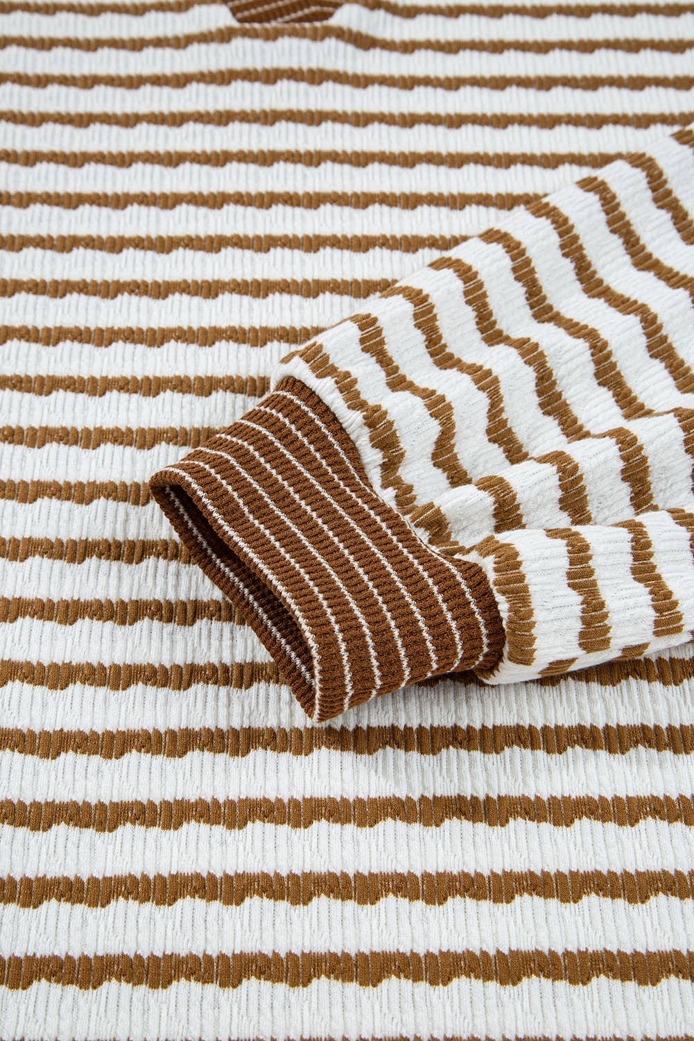 LA Society - Wholesale Lounge Set - Women's - Stripe Collared Pullover Top and Drawstring Pant Set7