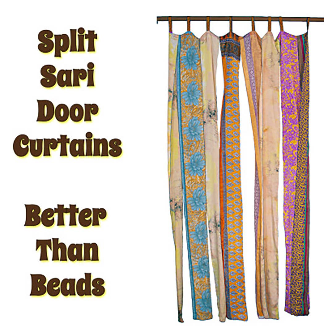 Sunshine Joy - Wholesale Curtain - Split Sari Single Panel Door Curtain