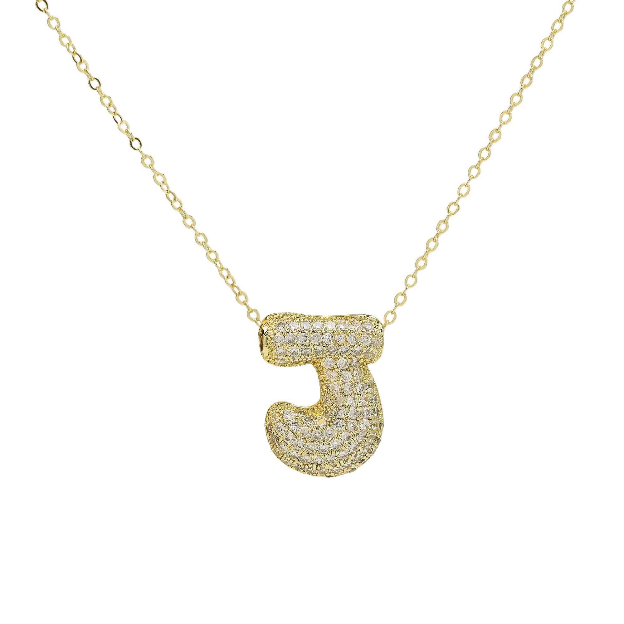 Savvy Bling - Venta al por mayor Collares con colgantes/abalorios - Collar Initial Cz Waterdrop en oro de 18 quilates9