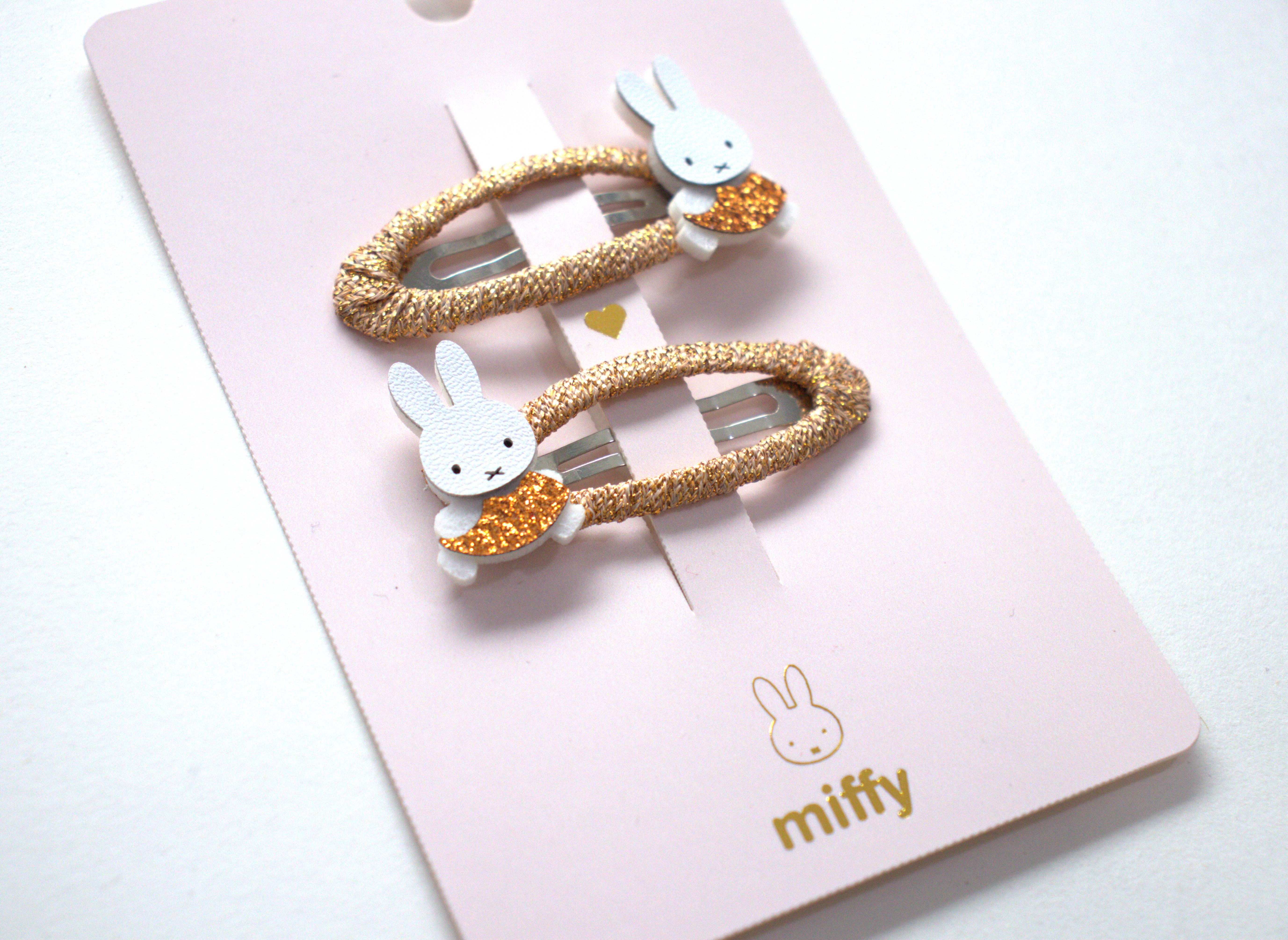Yuko B - Wholesale Hair Clip - Kids - Miffy Bronze Barrettes Duo - Miffy x Yuko B Collection.6