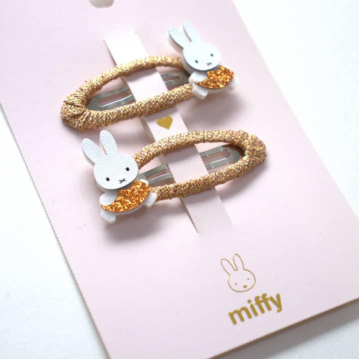 Yuko B - Wholesale Hair Clip - Kids - Miffy Bronze Barrettes Duo - Miffy x Yuko B Collection.6