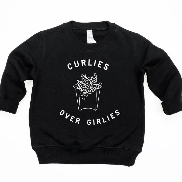 Saved by Grace Co. - Wholesale Sweatshirt - Kids - Curlies Over Girlies Pullover