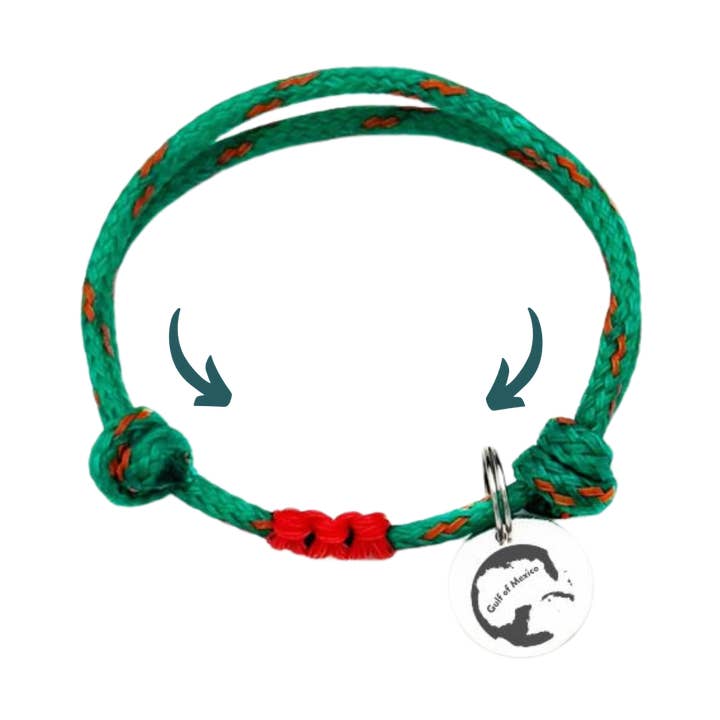 Golfo del Messico dal 1600 Bracciale in rete da pesca - regolabile in misura per la vendita all'ingrosso da parte di BRACENET