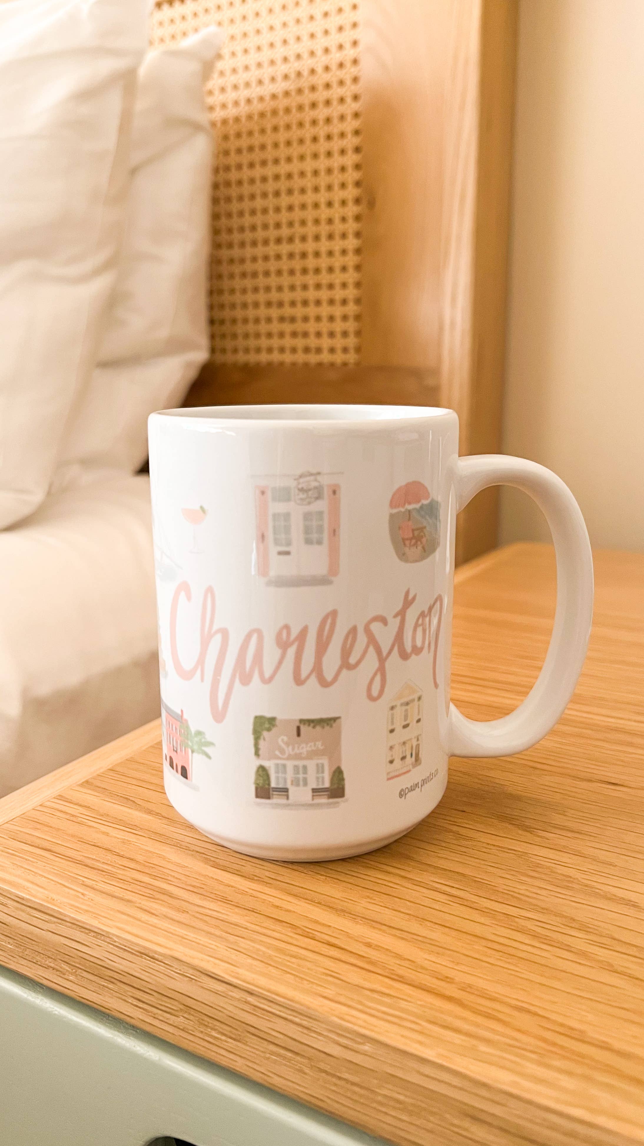 Palm Prints - Wholesale Coffee Mug - Charleston Landmark Mug