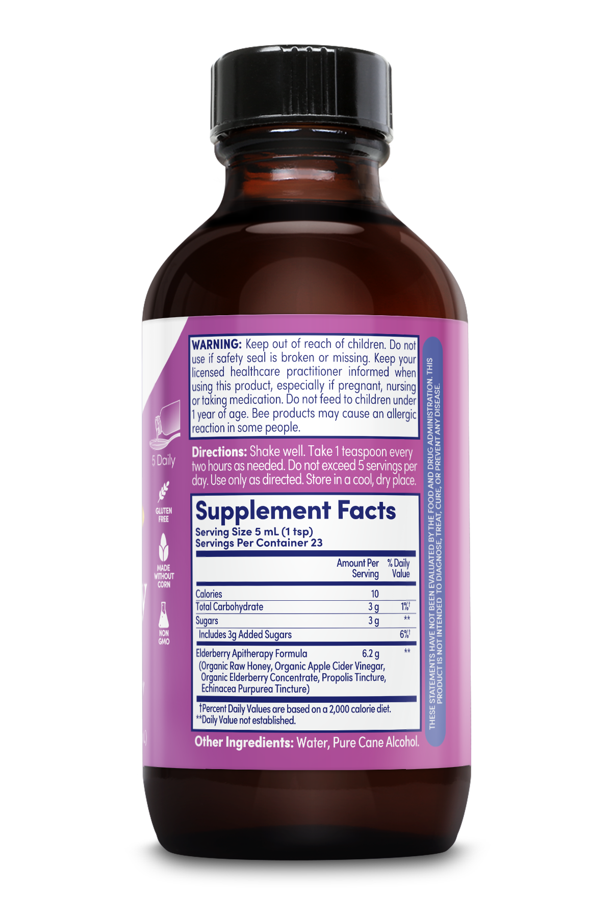 Zand - Wholesale Oral Supplement/Vitamin - Elderberry Honey Syrup2