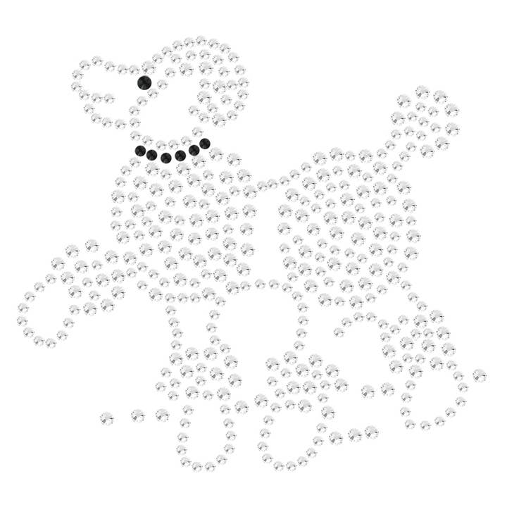 Puddel Rhinestones - Bandana for engroshandel hos Dog in the Closet