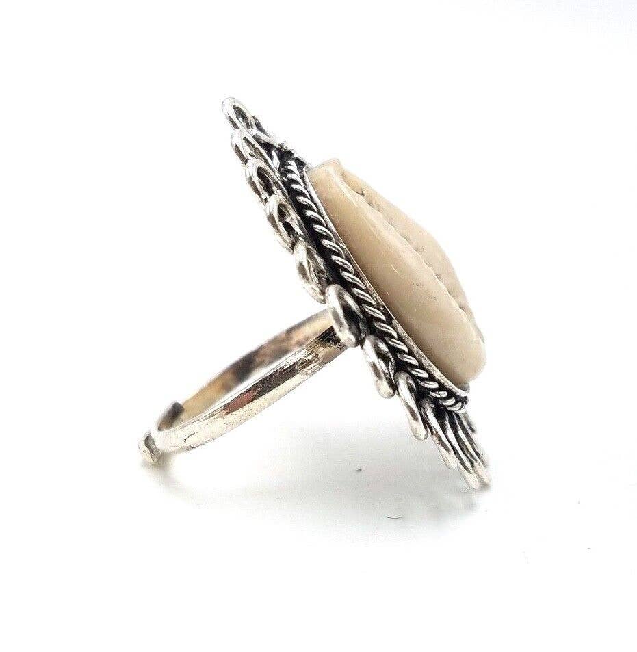 Treasure Jewelry - Venta al por mayor Anillos grandes/de cóctel - Anillo de concha de Cowrie4
