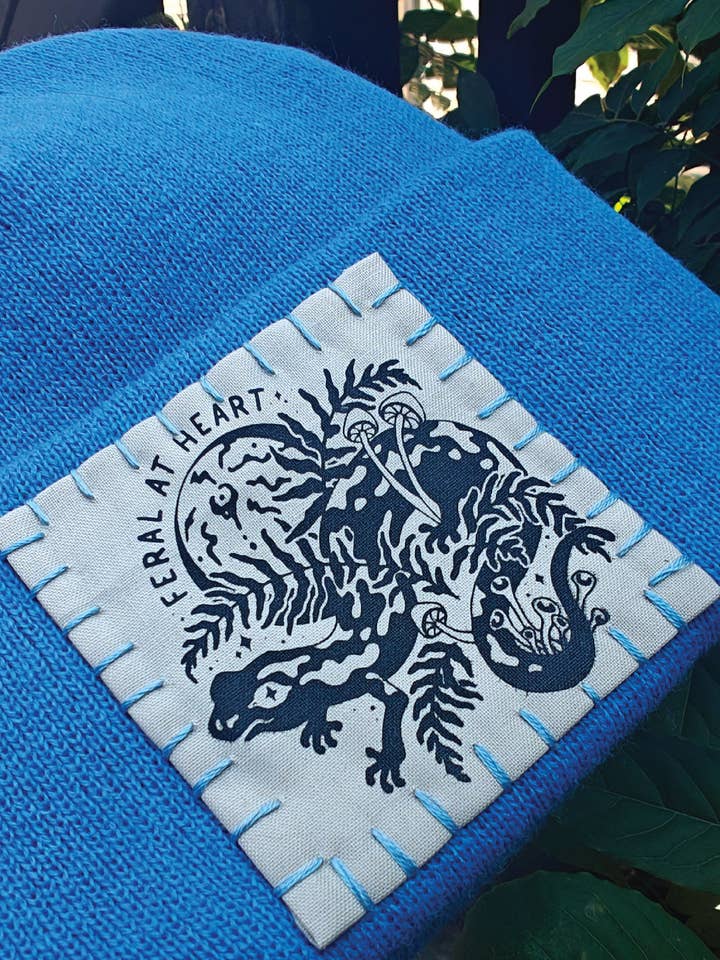 Salamandra Selvagem - Chapéu com Remendo - Gorro de Outono Feito à Mão PNW por atacado de Crafted from Scratch