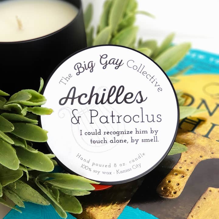 The Big Gay Collective LLC - Wholesale Jar/Filled Candle - Achilles & Patroclus