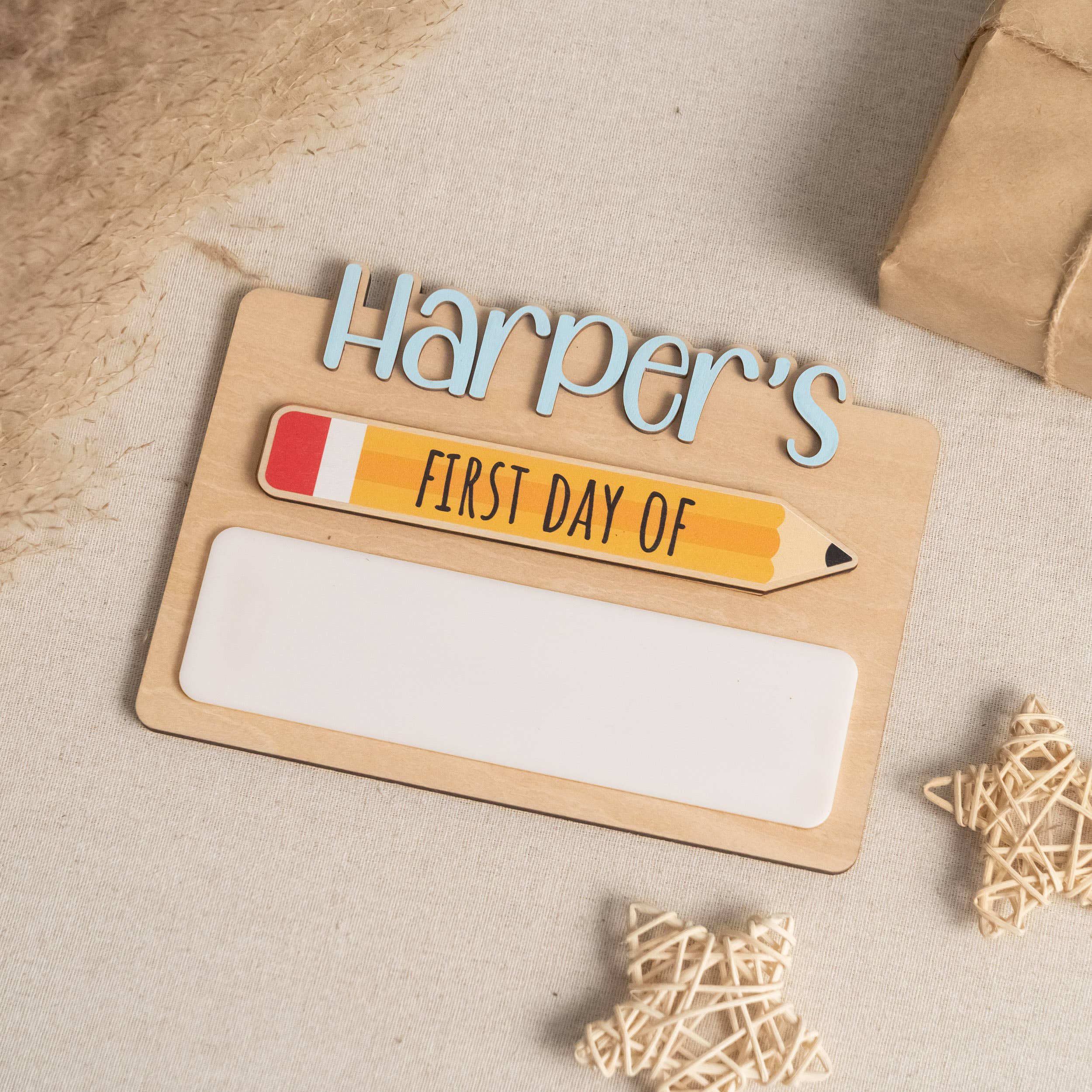 BearCrafts – wholesale Christmas Wall Art – First Day School Sign For Capturing Milestone Memories Y8611