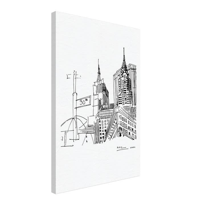 Creations Awol - Wholesale Art Print - New York City Art, Iconic Skyscrapers: Canvas Print17