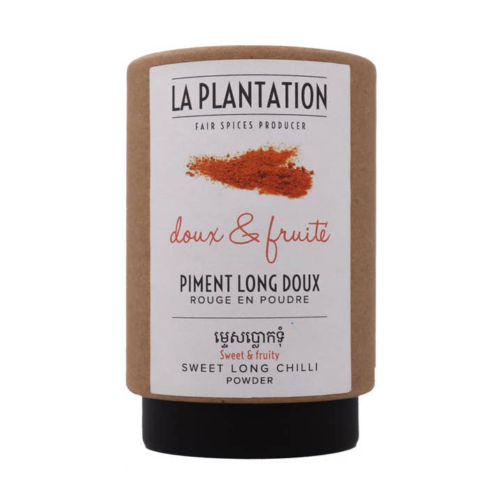 Sweet Long Chili Powder 50g Tube for wholesale by La Plantation Fair Spices