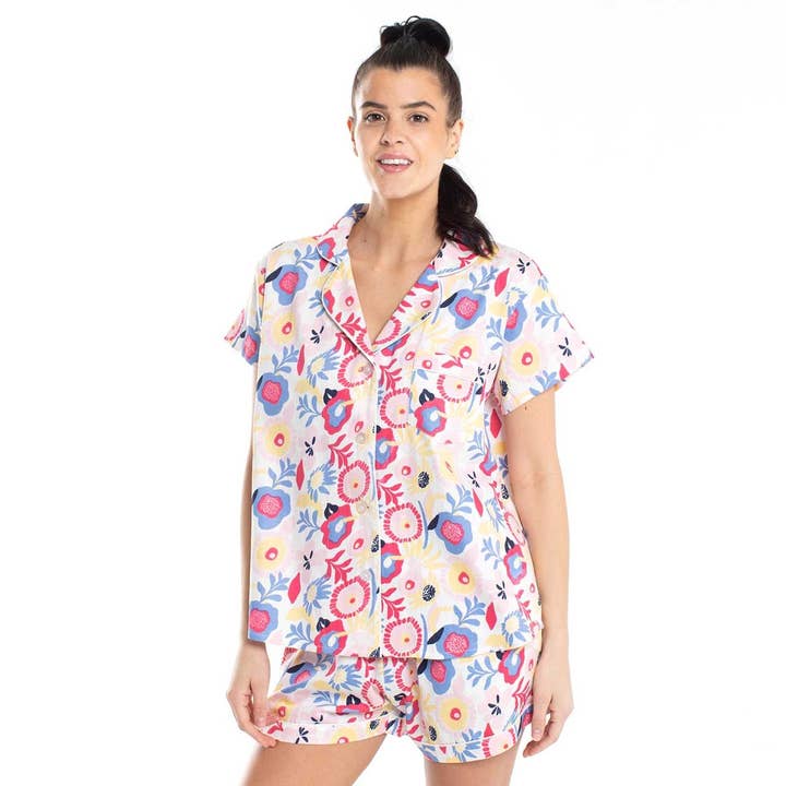 Shorts Sleep Set 2pc - Floral for wholesale by Bella Sleep + Spa