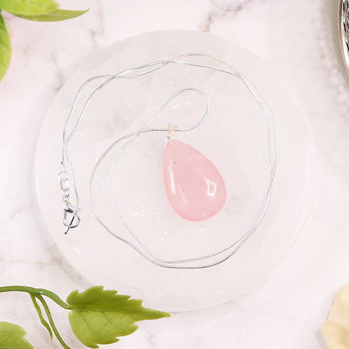 Natures Artifacts Inc - Wholesale Individual Charm/Pendant - Rose Quartz Teardrop Pendants - Rose Quartz Jewelry5