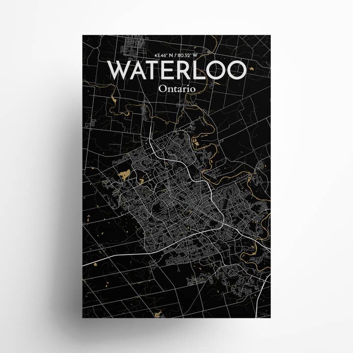 OurPoster.com - Wholesale Poster - Waterloo City Map Poster244