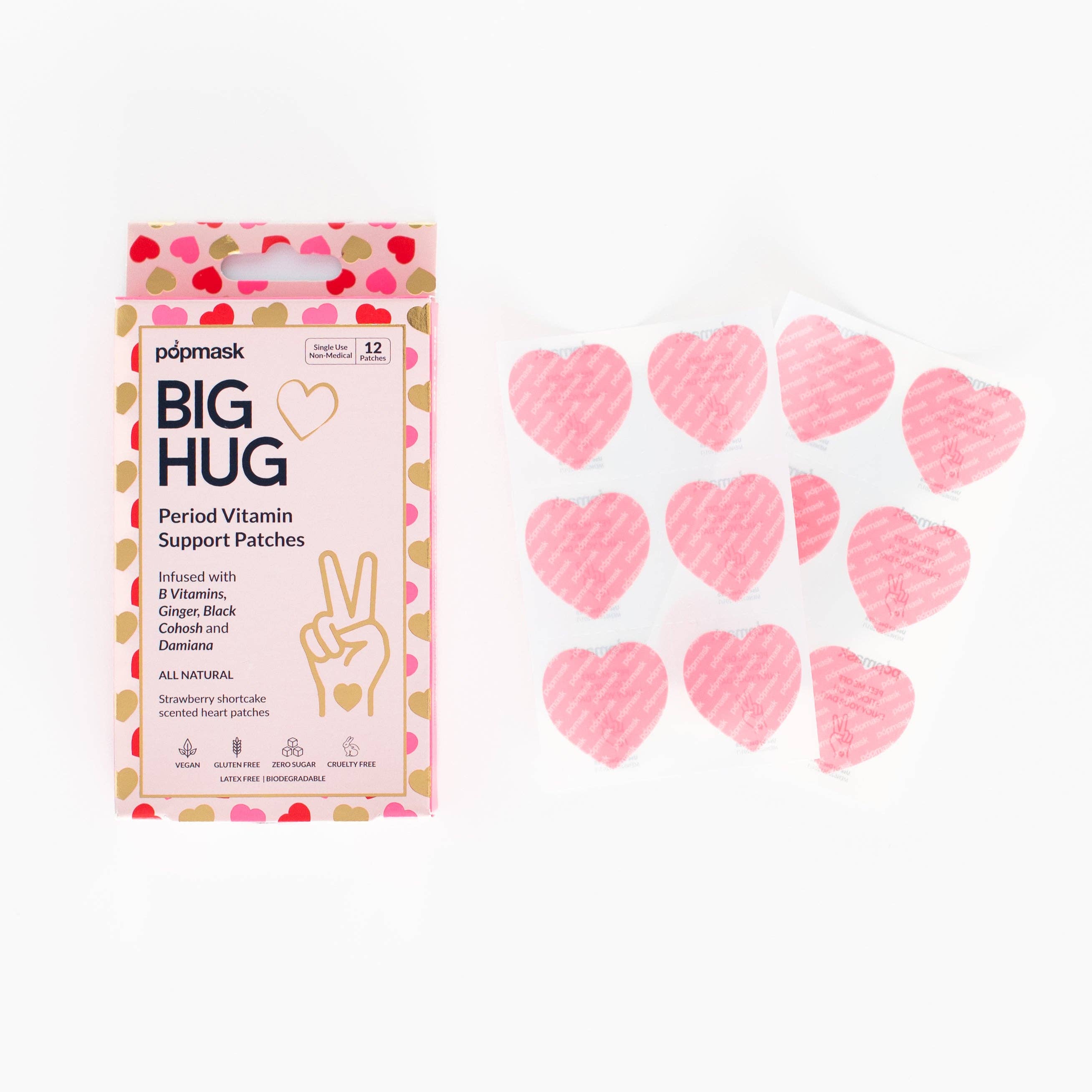 Popmask London - Wholesale Acne/Hydrocolloid Patch - Big Hug Period Support Vitamin Patches1