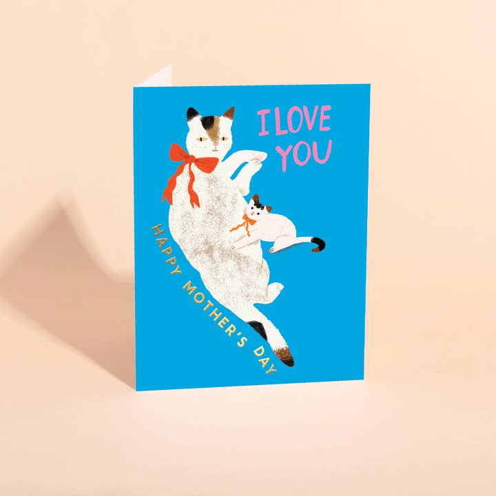 MAMAN CHAT - Carte de Fête des Mères pour la vente par Carolyn Suzuki