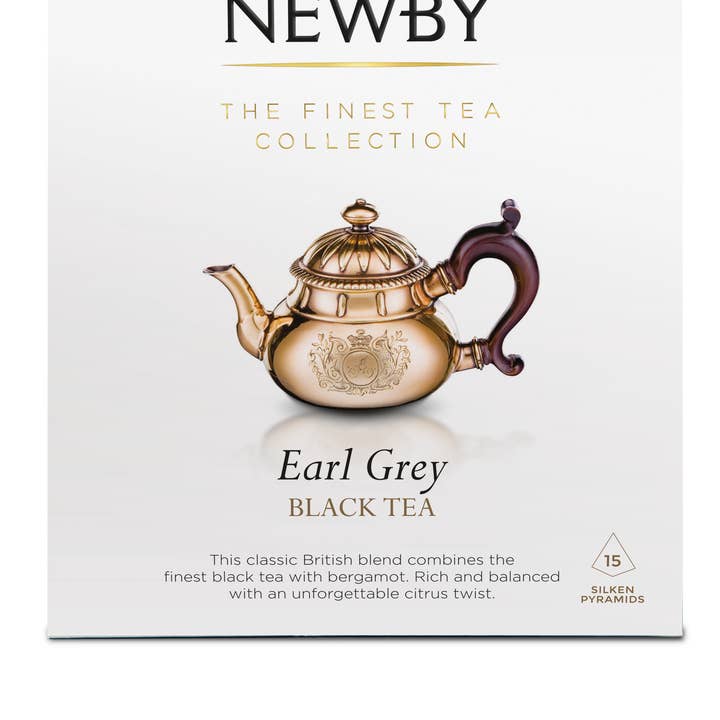 Newby Teas USA - Wholesale Tea Bags - Earl Grey - Fuso 15 Count - Silken Pyramid