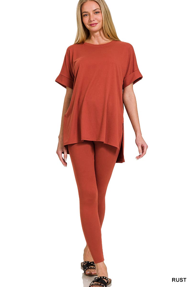 42POPS – Großhandel Loungewear-Set – Damen – Mikrofaser-Oberteil & Leggings 2-teiliges Set11