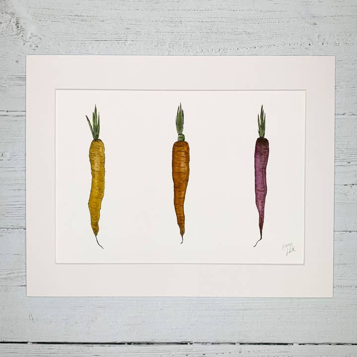 Carrots - Fine Art Print for wholesale by Esmay Luck Art