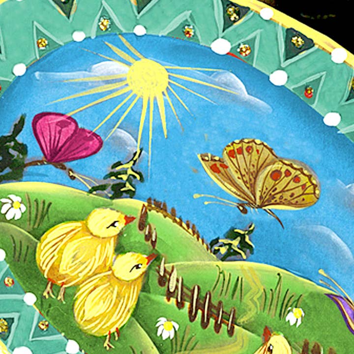 Designocracy – Cabide de porta por atacado – Decoração de cabide de porta de ovo chocado coelhinho da Páscoa Debrekht Spring3