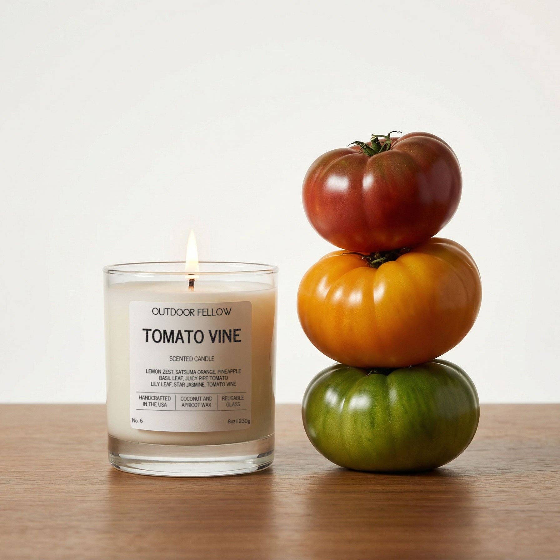 Outdoor Fellow - Wholesale Jar/Filled Candle - Tomato Vine Scented Candle4