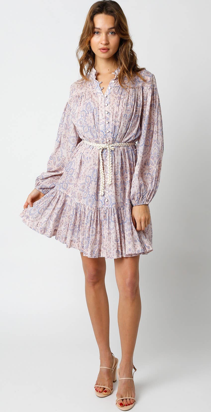 Blush Lt Blue Karlie Dress for wholesale on Faire3