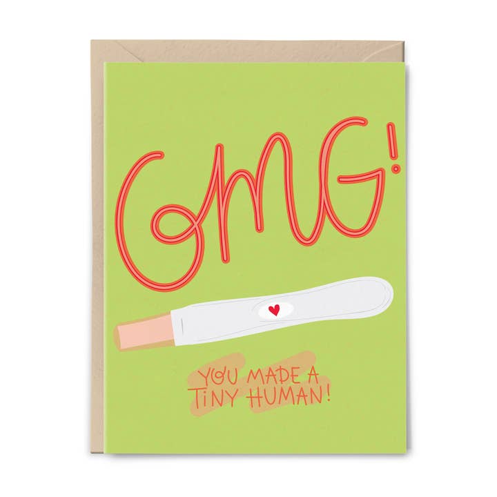 OMG Tiny Human Card for wholesale by Lane Paper Works