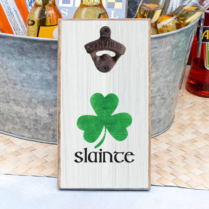 Slainte Bottle Opener for wholesale by Rustic Marlin