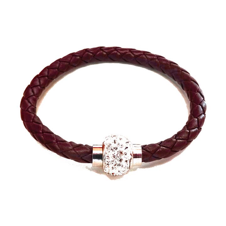 Laurent Scott Collection - Wholesale Bangle Bracelet - Tivoli Brown Leatherette Bracelet0