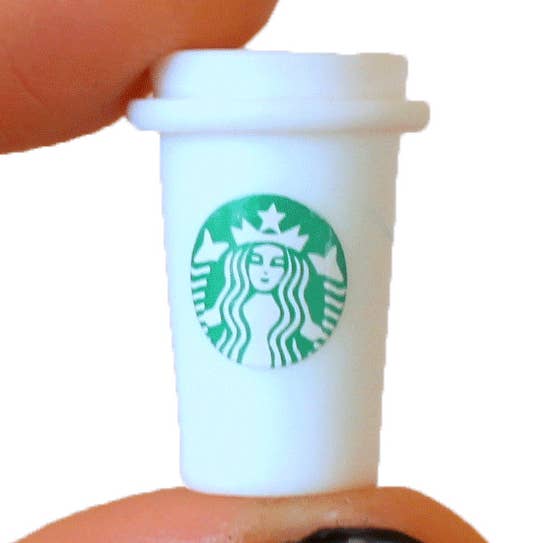 Taza de bebida falsa Starbacks en miniatura para muñeca escala 1:6 Café para venta al por mayor de Lenasminiland